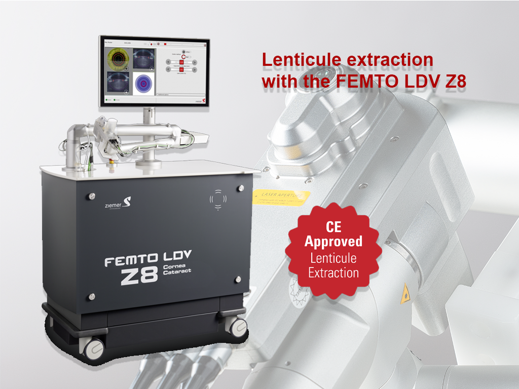 Lenticule extraction with the FEMTO LDV Z8